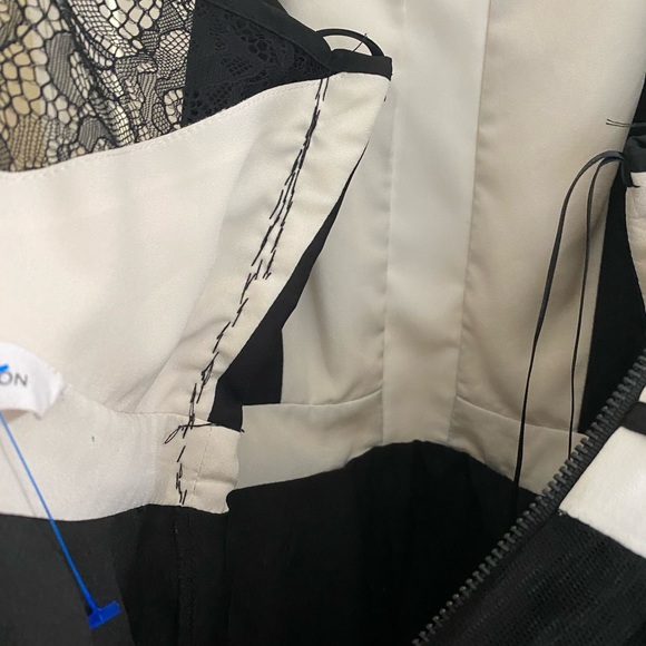 BCBGENERATION Black/Ivory Tutu Dress!!! Size 6. with Crinoline Mesh bottom - Picture 4 of 10